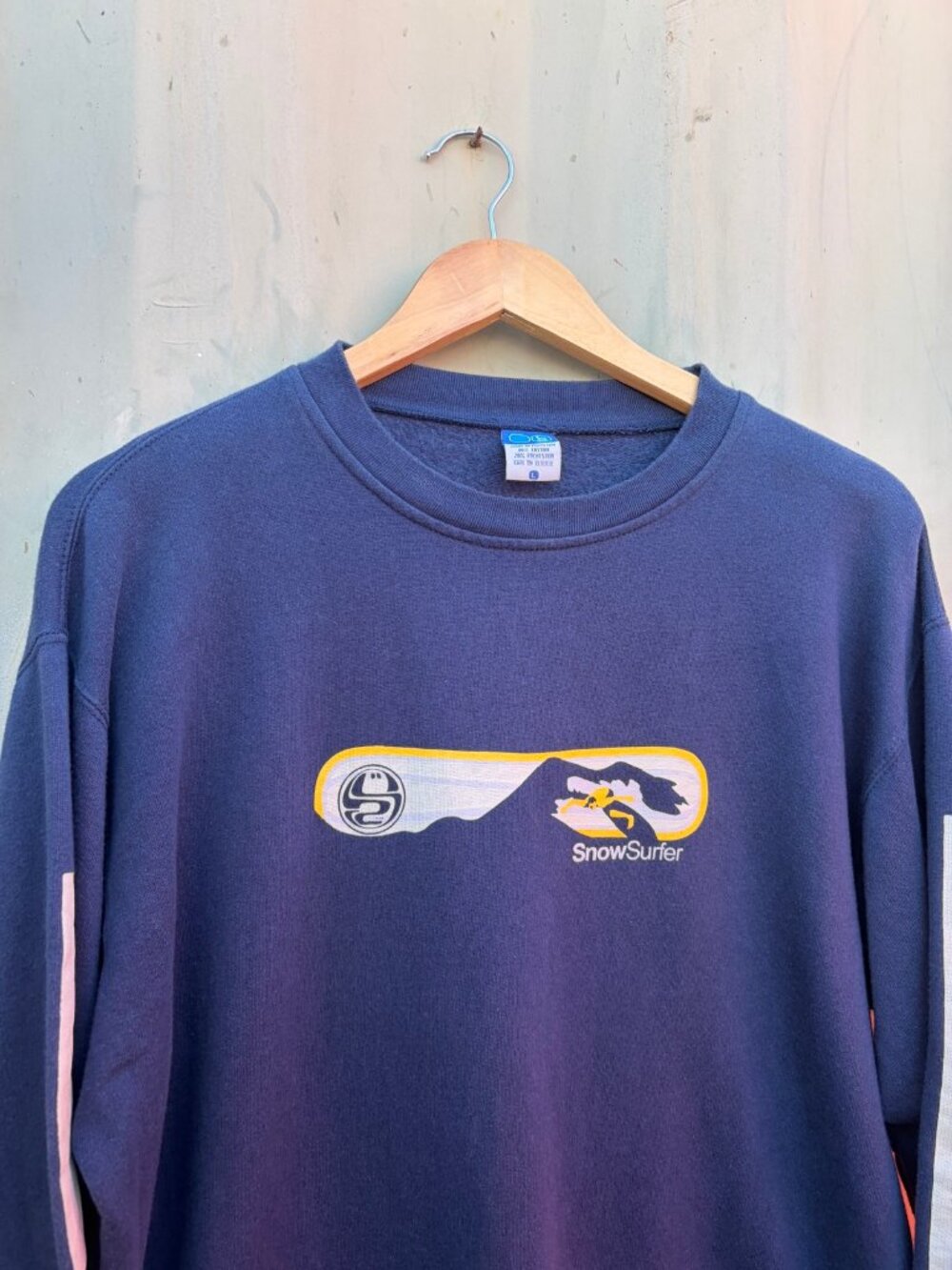Vintage SnowSurfer Snowboard Graphic Crewneck Sweatshirt